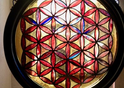 Flower of Life | 17" dia. (German red streaky)